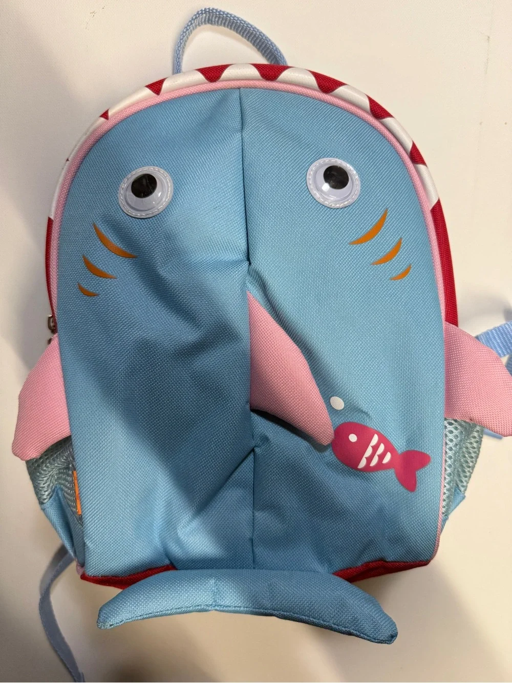 Yodo‎ Shark Light Blue Kids Backpack with  Logo